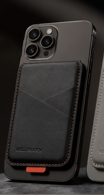 Magnetic Wallet Pro – Leather Card Holder & Phone Stand