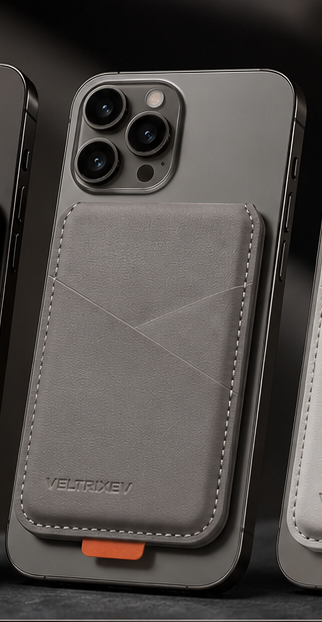Magnetic Wallet Pro – Leather Card Holder & Phone Stand
