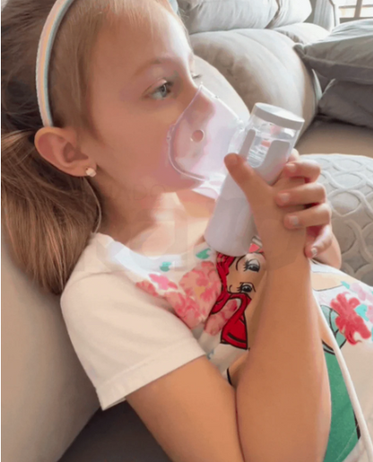 Nebulizador Portátil de Malha – Inalador Silencioso para Crianças e Adultos