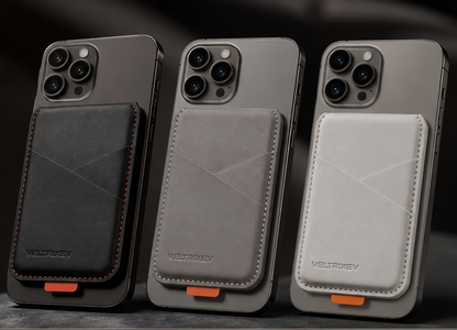Magnetic Wallet Pro – Leather Card Holder & Phone Stand