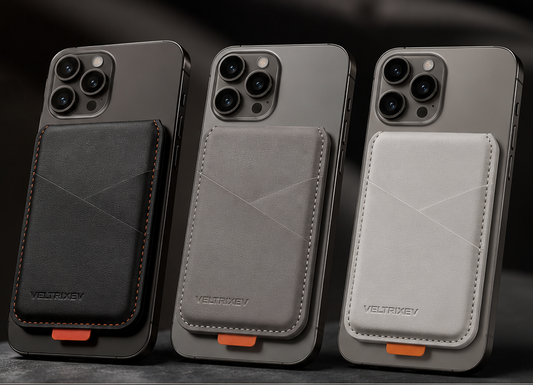Magnetic Wallet Pro – Leather Card Holder & Phone Stand