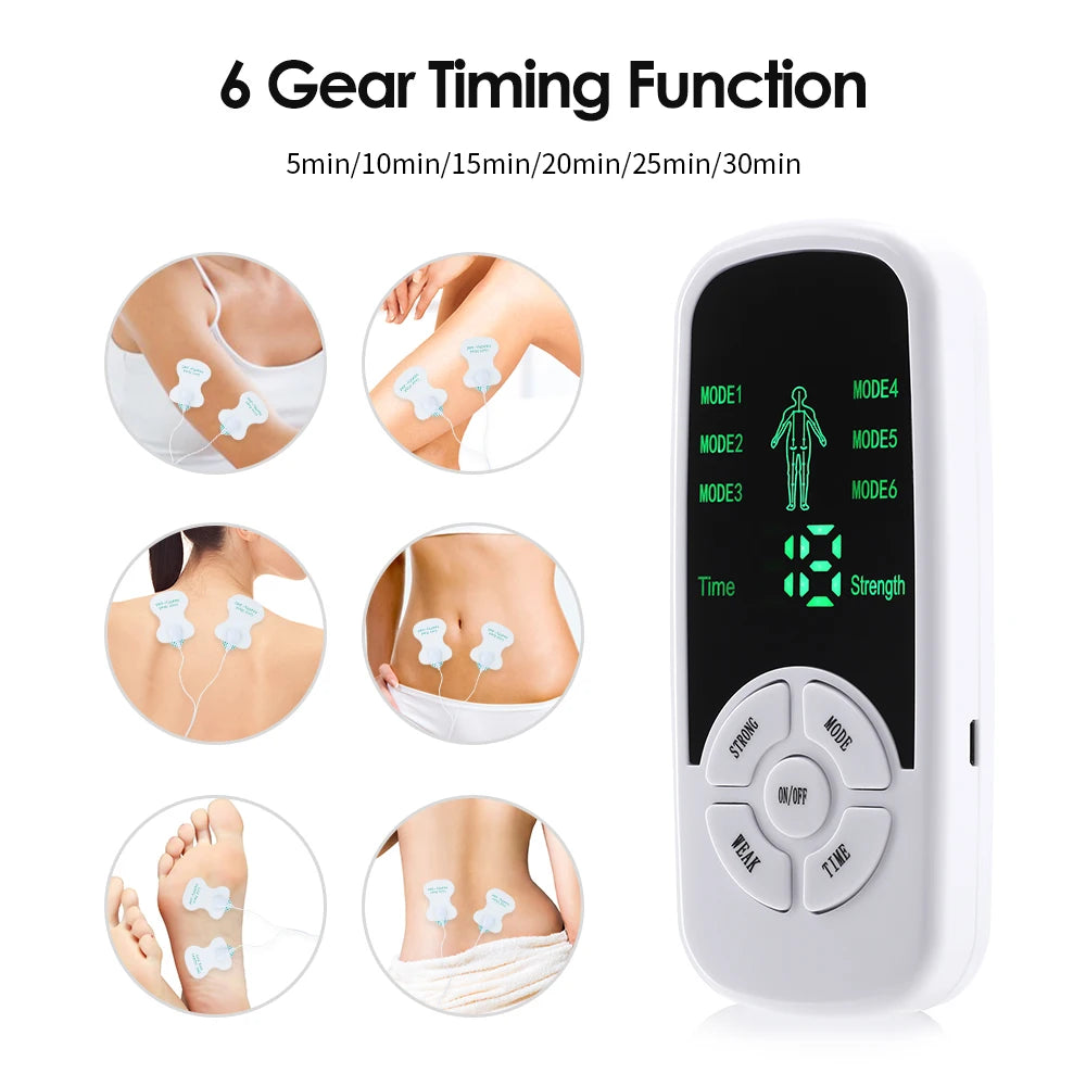 Estimulador Elétrico de Terapia Muscular EMS TENS