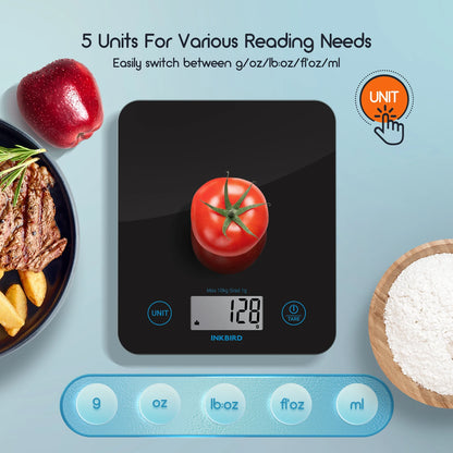 Balança de Cozinha Bluetooth Digital de Alta Precisão – Nutrição Inteligente e Controle de Calorias