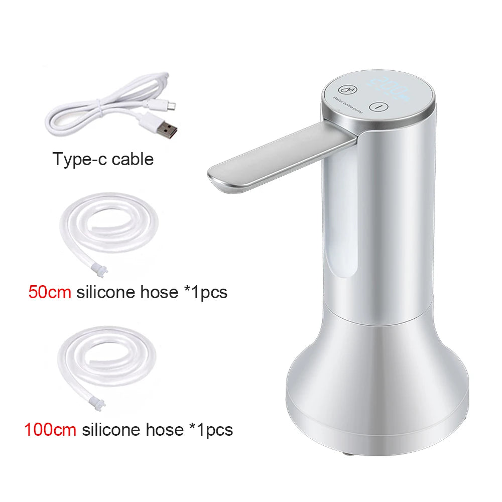 Bomba de Água Elétrica Inteligente Automática – Dispensador Recarregável para Garrafão