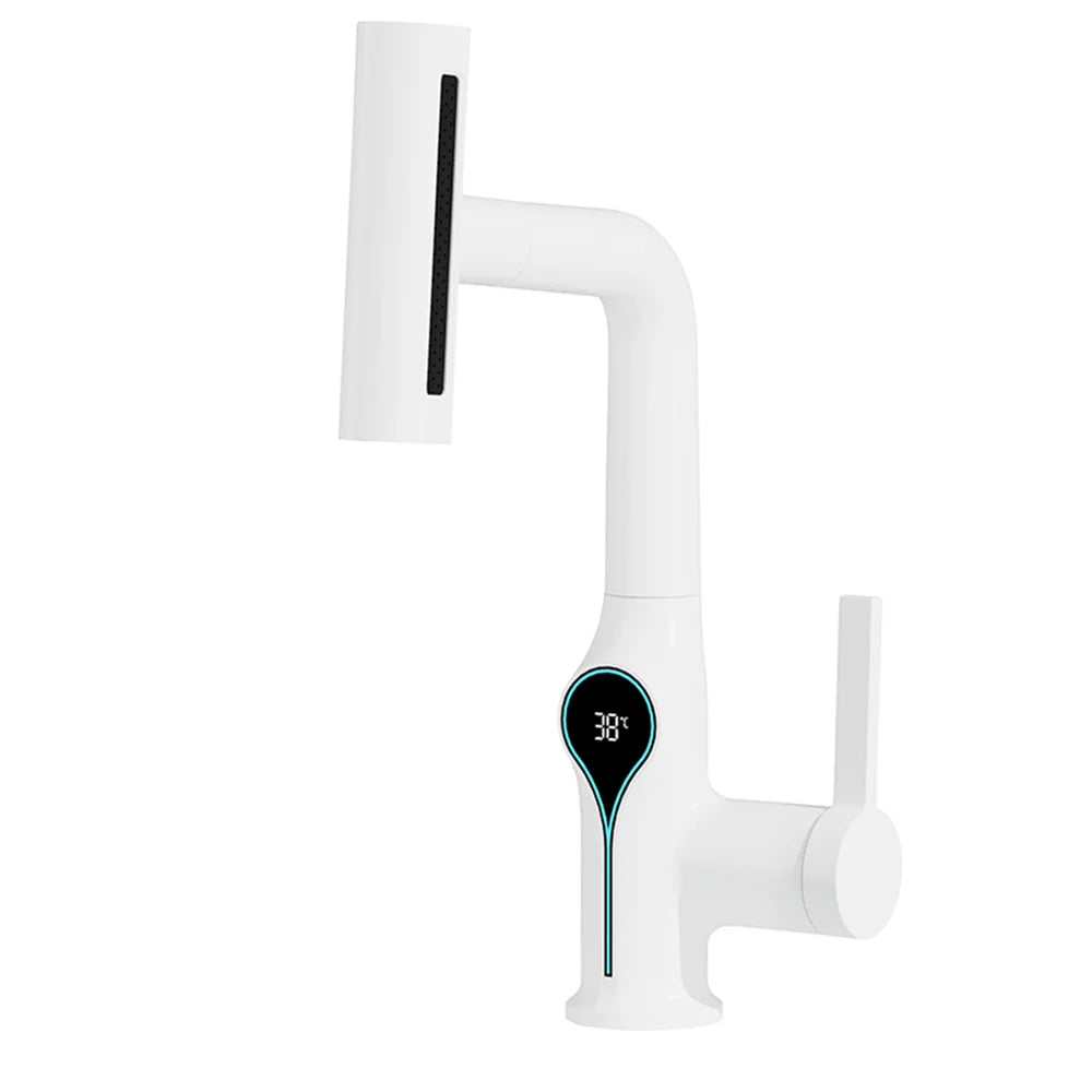 Torneira Misturadora com Display Digital de Temperatura – Cascata, Quente e Frio