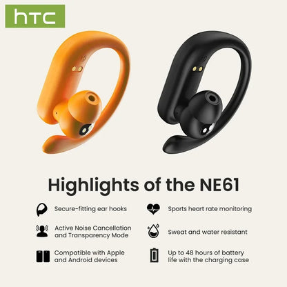 Auriculares Sem Fio Bluetooth com Monitoramento Cardíaco – Performance Máxima no Seu Treino
