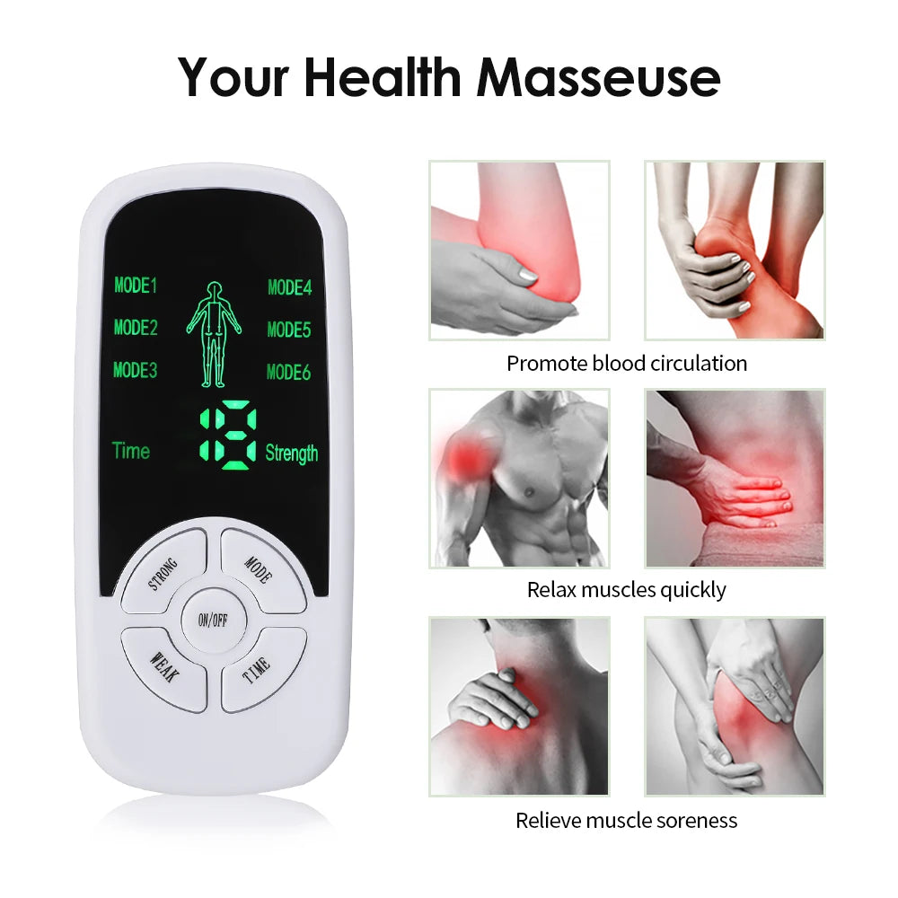 Estimulador Elétrico de Terapia Muscular EMS TENS