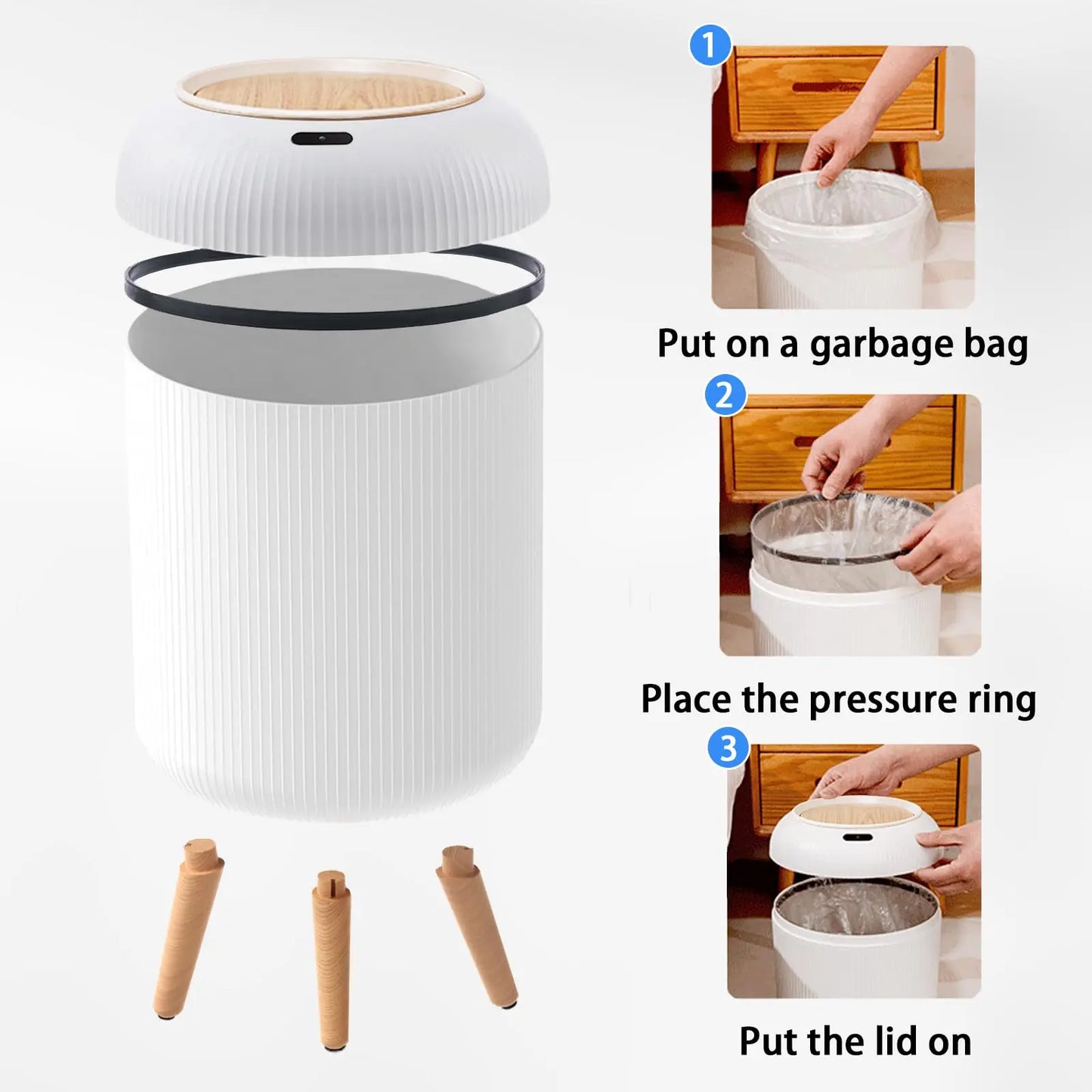 Lixeira Automática com Sensor de Movimento – Higiene Inteligente Sem Toque