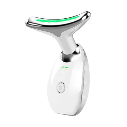 Dispositivo EMS Lifting Facial e Pescoço com Luz LED 7 Cores – Anti-Rugas e Queixo Duplo