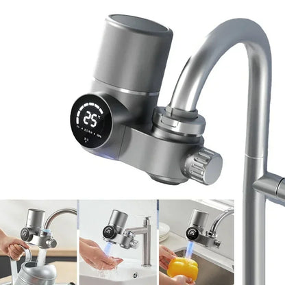 Purificador de Água para Torneira com Esterilização UV e Display Digital Inteligente