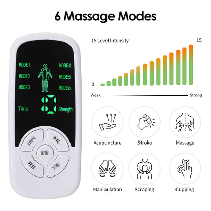 Estimulador Elétrico de Terapia Muscular EMS TENS