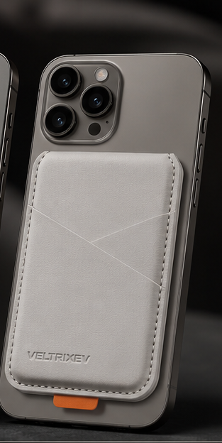Magnetic Wallet Pro – Leather Card Holder & Phone Stand